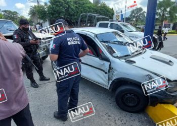 Encontronazo deja un lesionado.