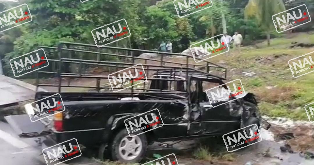 Encontronazo deja síes lesionados.