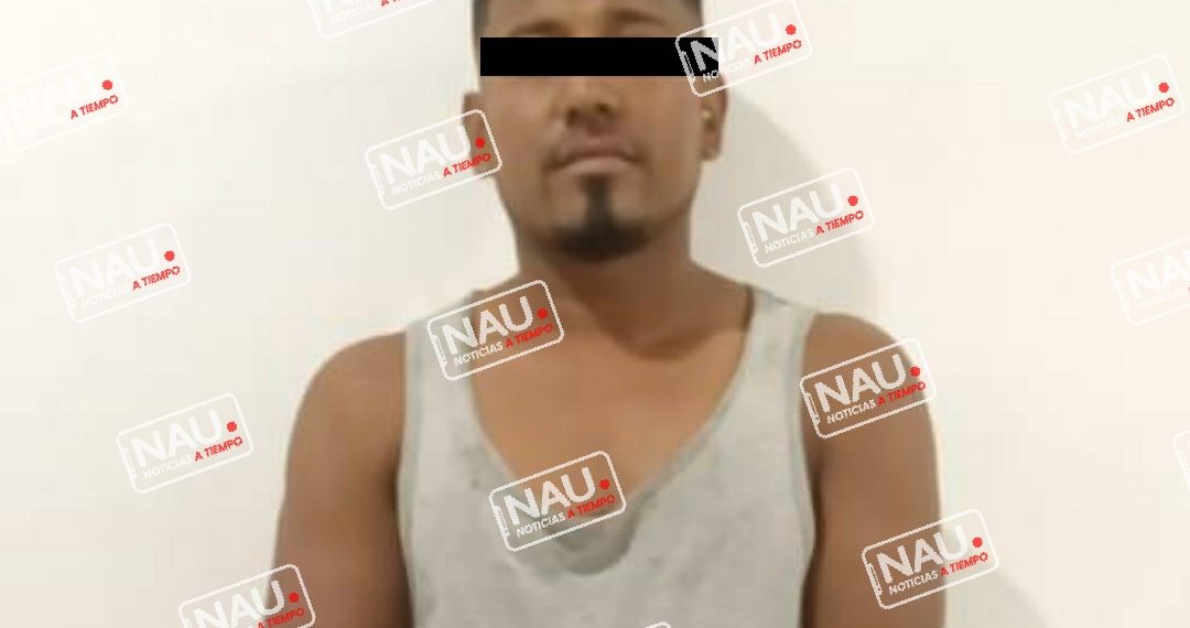 Detienen a sujeto con marihuana.