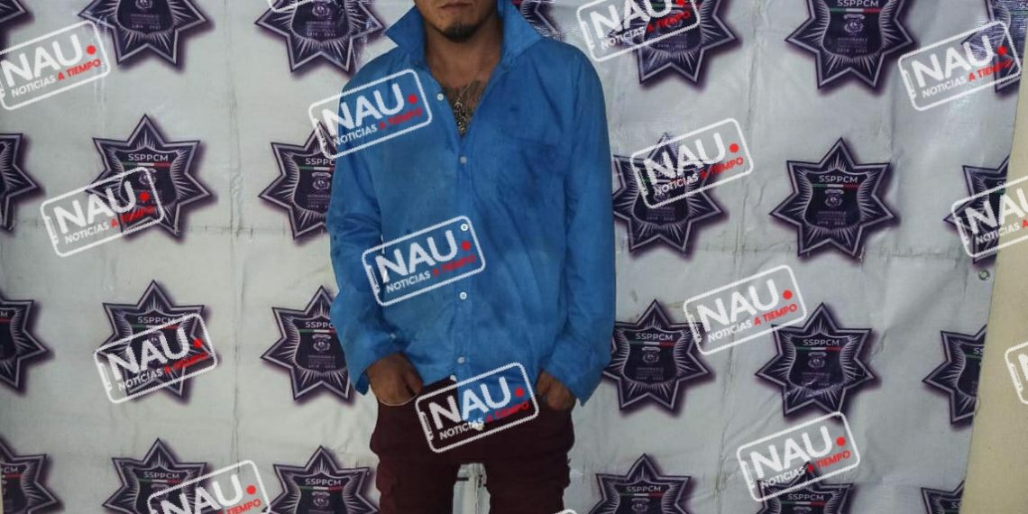 Detienen a presunto asaltante.