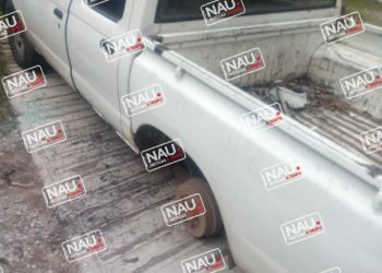 Destruyen camioneta del DIF en Siltepec.