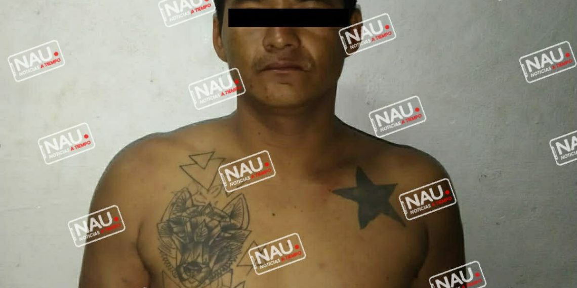 Presunto asaltante fue detenido en Suchiate.
