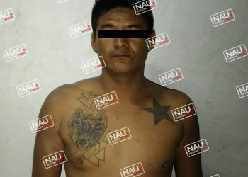 Presunto asaltante fue detenido en Suchiate.