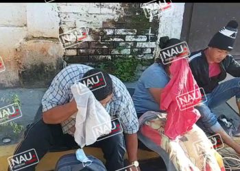 Detienen a un estafador en la caravana de migrantes en HUIXTLA.