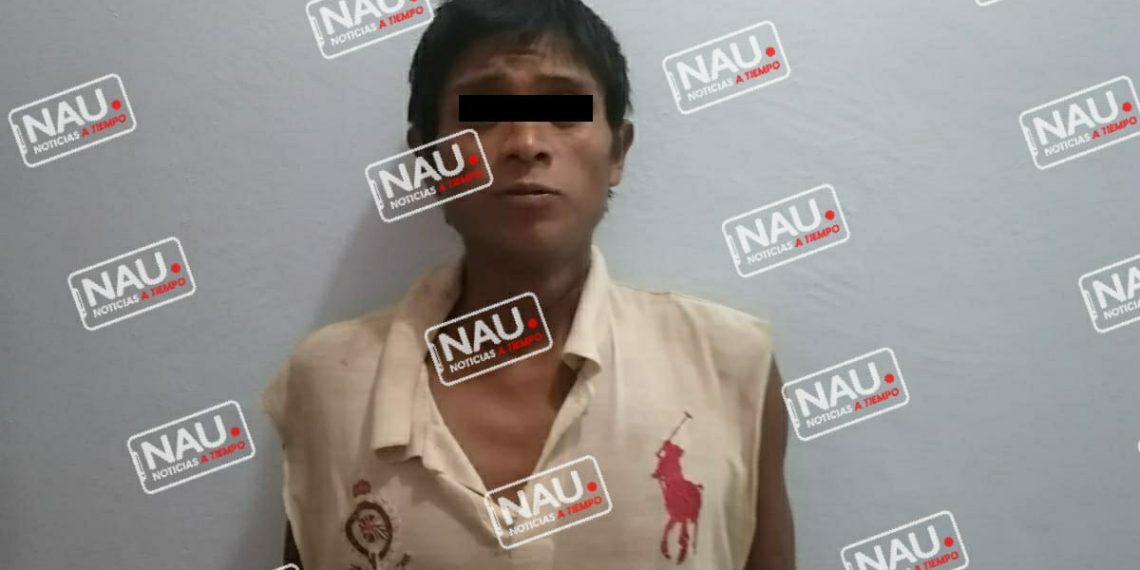 Detienen a presunto vendedor de marihuana.