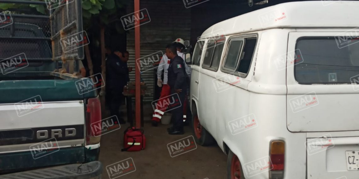 Migrante se quemó en una casa