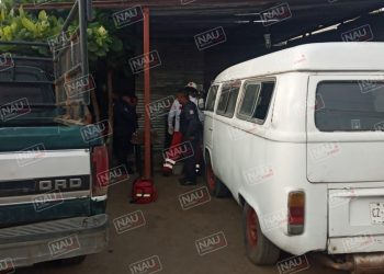 Migrante se quemó en una casa