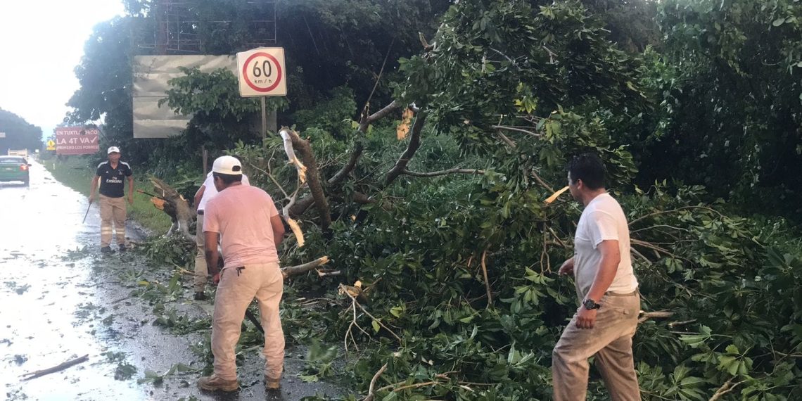 Luego de la fuerte lluvia registrada este martes
