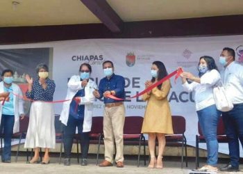 El Presidente Municipal de Unión Juárez, Inauguró la “Feria de la Salud e Inicio de la Vacunación”