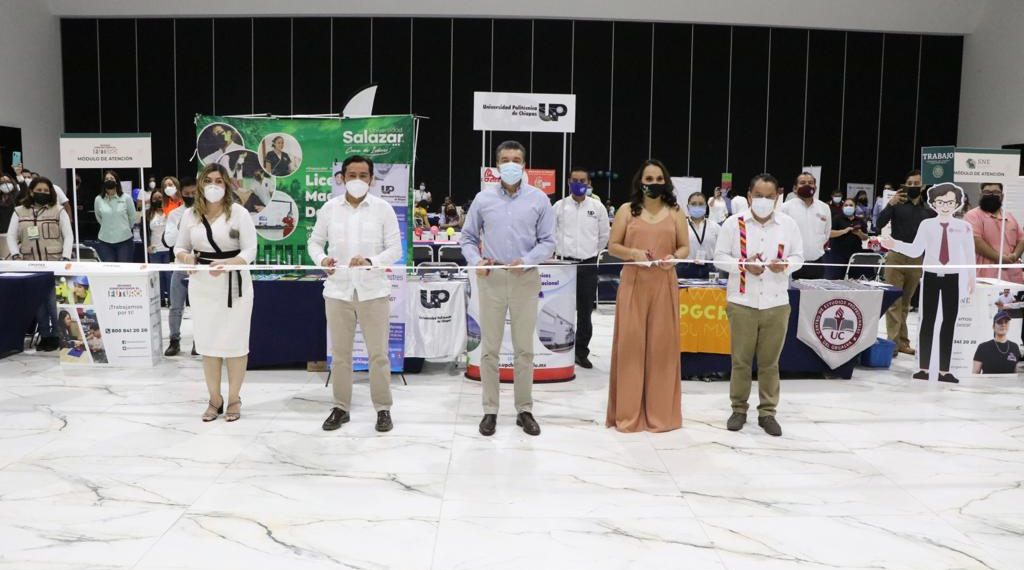 Inaugura Rutilio Escandón la Segunda Feria Nacional de Empleo Tuxtla Gutiérrez 2021