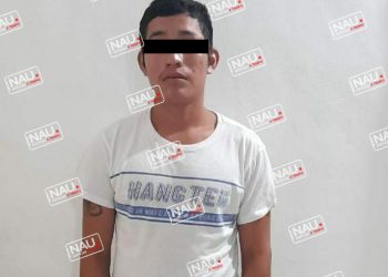 Ebrio conductor de motocicleta fue detenido en Huehuetán.