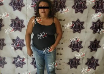 Detienen a señora que presuntamente vendía Marihuana.