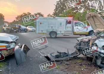 Tres lesionados deja accidente en Tapachula.
