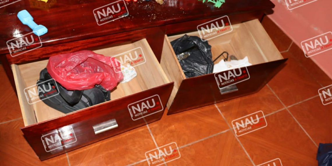 Realizan cateo en una casa donde vendían droga.