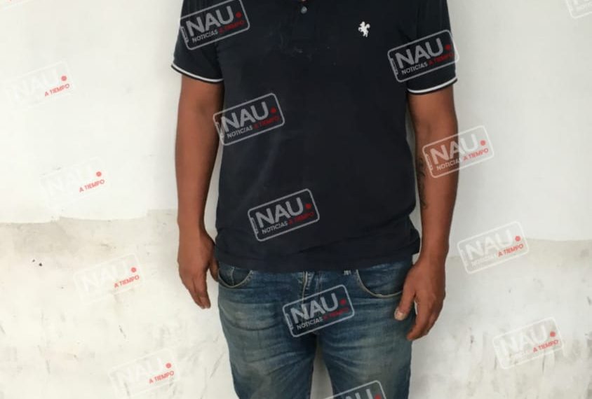 Por escandalizar en la calle fue detenido.