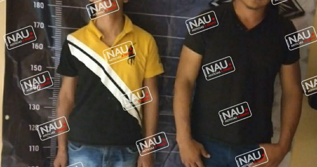 Detienen en la zona baja de Tapachula a dos sujetos que intentaron robarse una motocicleta.