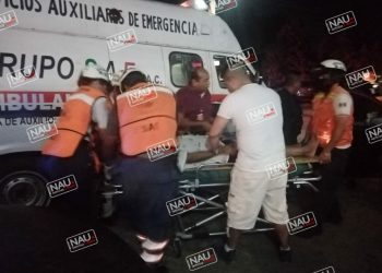 Una persona lesionada deja accidente.