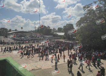 Fuera de control la oleada de Haitianos y Centroamericanos, en Tapachula.