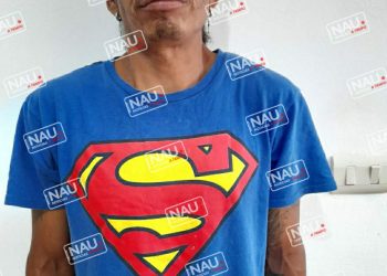 Presunto asaltante detenido con cuchillo en Motozintla.