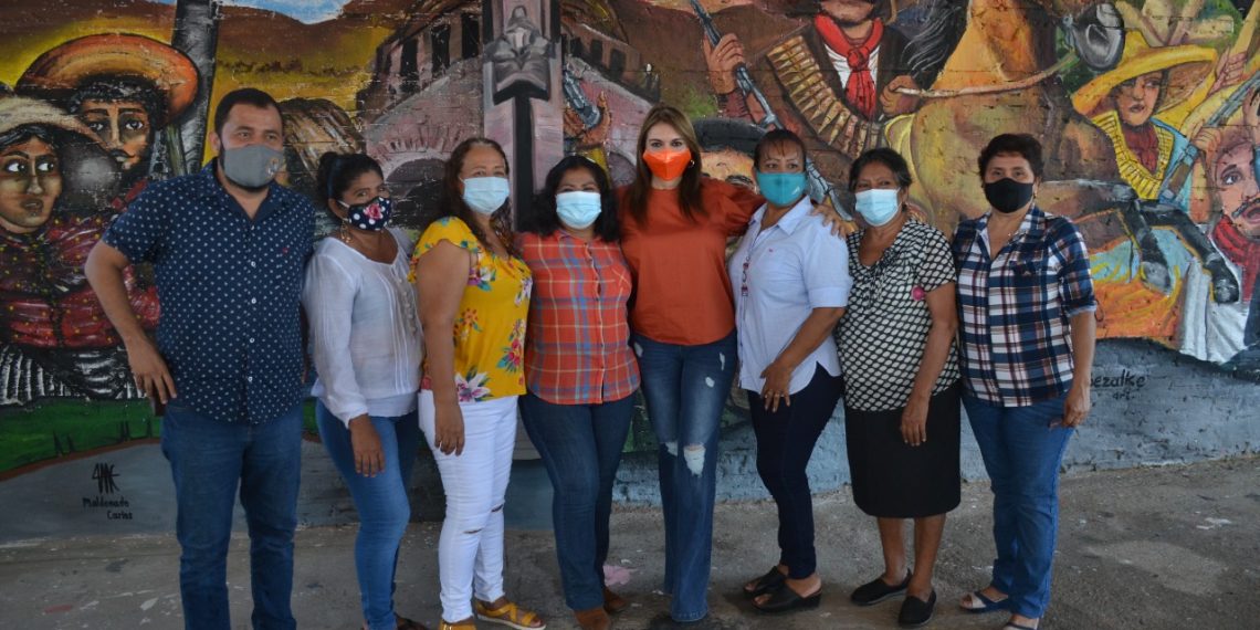 ENTREGA ROSY URBINA REHABILITACIÓN DE LA CASA DEL PUEBLO EN LA COLONIA EMILIANO ZAPATA