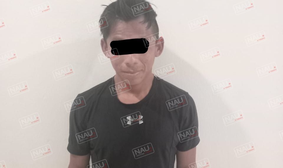 Por robo con violencia fue detenido