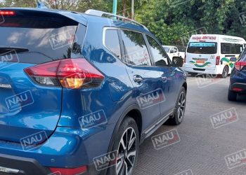 Leve accidente causó caos víal