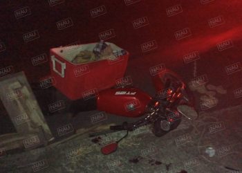 Dos lesionados al chocar dos motocicletas en Tuxtla Chico