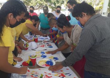 AYUNTAMIENTO REALIZÓ TALLER DE ARTE-TERAPIA PARA PERSONAS DISCAPACITADAS EN PUERTO MADERO