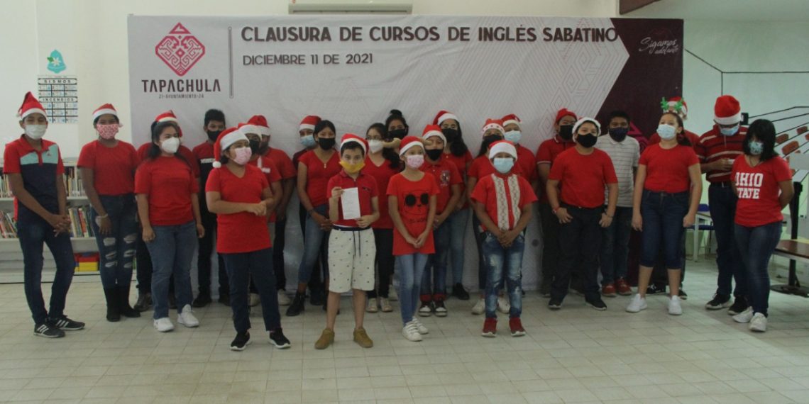 AYUNTAMIENTO DE TAPACHULA CLAUSURÓ CURSO DE INGLÉS SABATINO PARA NIÑOS
