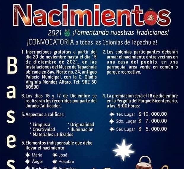 SE AMPLÍA INSCRIPCIÓN PARA CONCURSO DE NACIMIENTOS Y LA RAMA