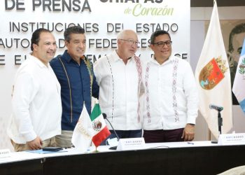 Rutilio Escandón y embajadores de EUA, Belice y Guatemala refrendan unidad en el rescate a migrantes