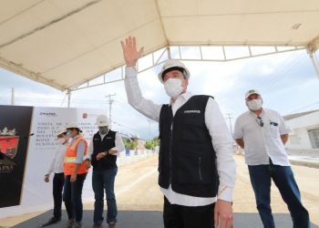 Supervisa Rutilio Escandón avances en obra del paso a desnivel del Libramiento Sur-Bulevar “Andrés Serra Rojas”