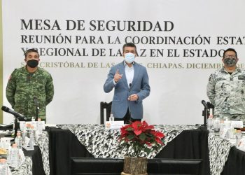 Destaca Rutilio Escandón trabajo conjunto para posicionar a Chiapas como el estado más seguro
