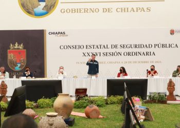 Encabeza Rutilio Escandón la 36ª Sesión Ordinaria del Consejo Estatal de Seguridad Pública