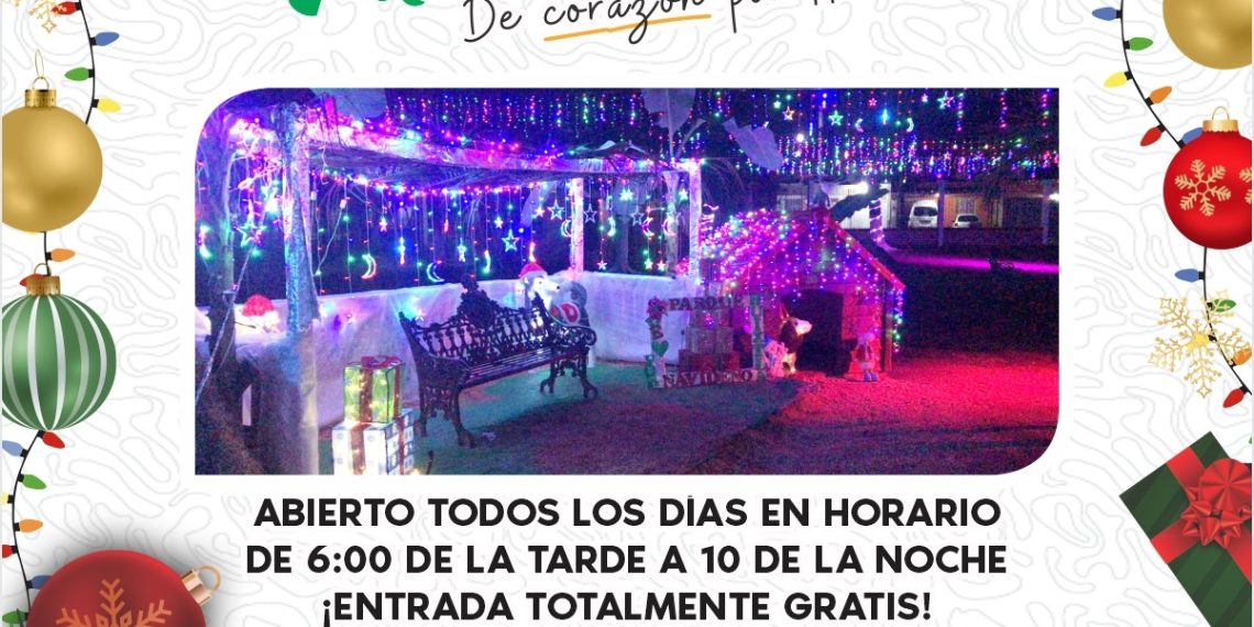 El H. Ayuntamiento que Preside el C.P Carlos Eduardo Salazar Gam y el DIF Municipal te invitan: A disfrutar de la Villa Navideña “De Corazón por Huixtla”.