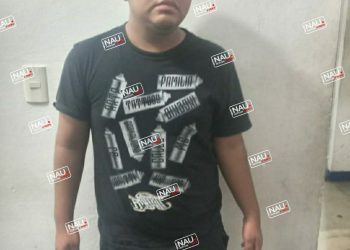 Accidente deja solo daños en Motozintla.