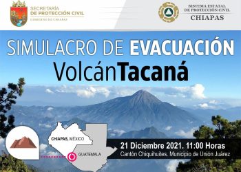 PC DE TAPACHULA PARTICIPARÁ ESTE MARTES EN SIMULACRO POR PRESUNTA ERUPCIÓN DEL VOLCÁN TACANÁ