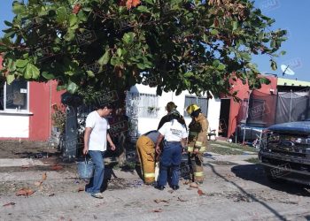 Se incendió un cilindro de gas