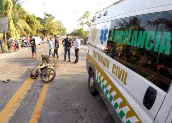 Ciclista y Motociclista Lesionado