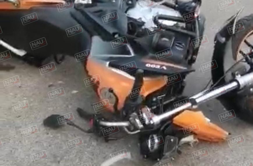 Ebrio motociclista atropella a peatón