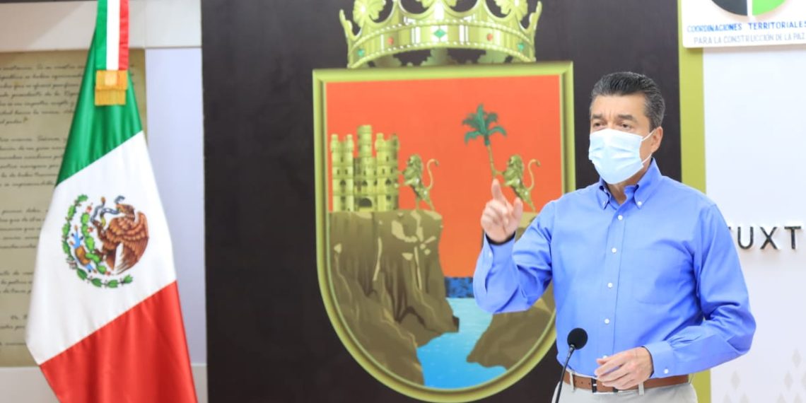 Exhorta Rutilio Escandón a la población a vacunarse contra el COVID-19 para proteger la salud y vida