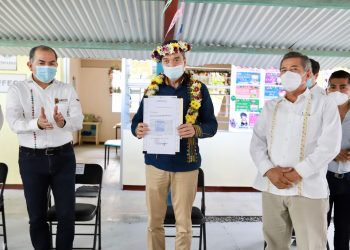 Inaugura Rutilio Escandón construcción del Jardín de Niños “Ignacio Chávez”, en Huehuetán