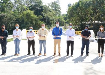 Beneficia Rutilio Escandón a más de 30 comunidades de Escuintla con puente vehicular