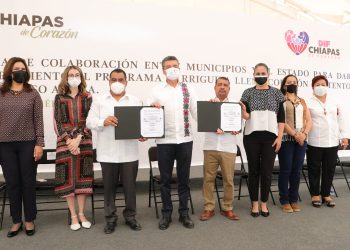 Rutilio Escandón firma convenio con municipios a favor de la seguridad alimentaria de la niñez y juventud