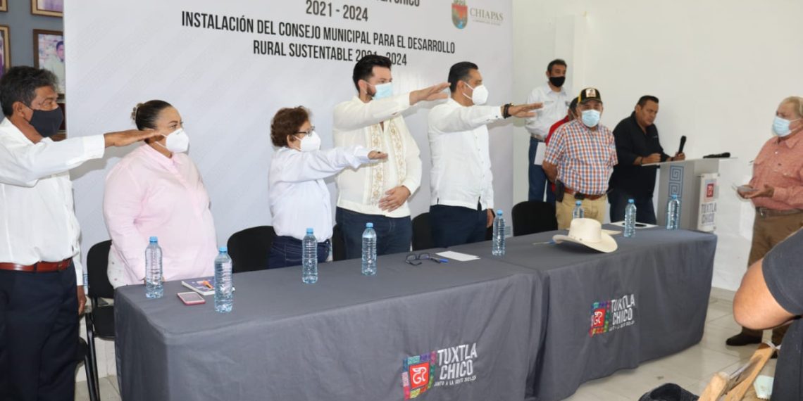 Instalan en Tuxtla Chico el Consejo Municipal para el Desarrollo Rural Sustentable