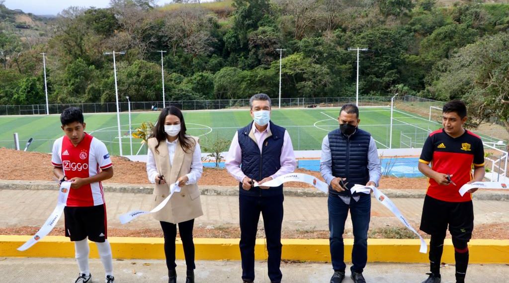 Rutilio Escandón inaugura Centro Deportivo “El Botafogo”, en San Fernando