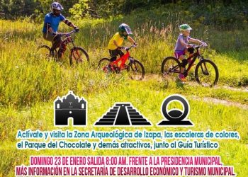 Todo listo para que este domingo inicie la “Rodada Familiar Turística- Cultural” en Tuxtla Chico