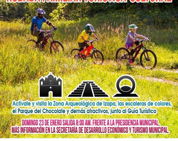 Todo listo para que este domingo inicie la “Rodada Familiar Turística- Cultural” en Tuxtla Chico