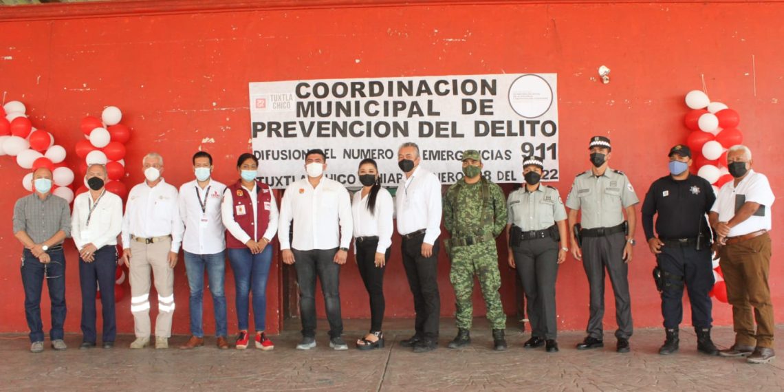 Fortalece Ayuntamiento de Tuxtla Chico el uso responsable del número de emergencia 9-1-1