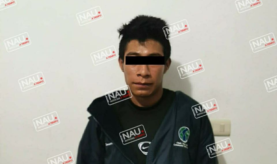 Motozintleco fue detenido con tres bolsitas de marihuana.